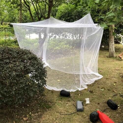 Camping Mosquito Net White Mesh Portable Square Foldable Mosquito Net Lightweight Outdoor Camping Tent Sleeping Summer Travel