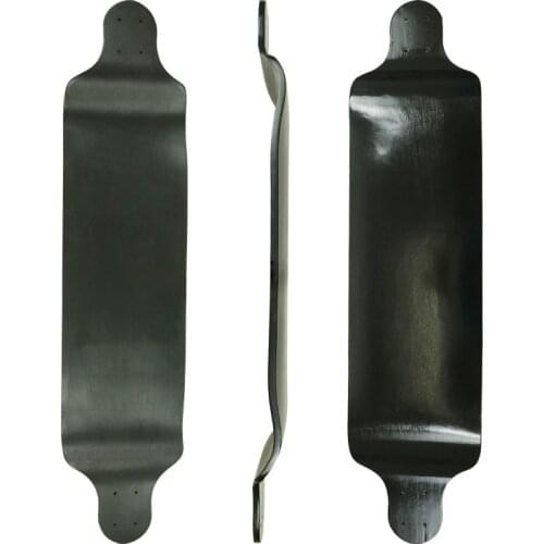 41.25 Inch 105x25 CM Dancing Longboard Deck Skateboard 7 Plies Wood Outdoor Adult Women 150KG Accessories Replacement Black