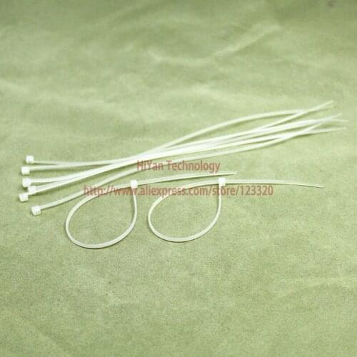 1000pcs/lot 3x200MM White Cable Wire Zip Ties Nylon Cable Tie Self Locking