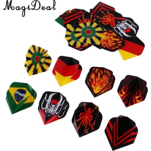 24/27/36pcs Professional Dart Flights Feather Tail Wing Flight Replacement Darts Accessory Supplies National Flag