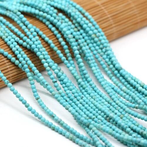 Natural Stone Bead Fashion Agates Loose Small Bead Round Shape for Making Women DIY Jewelry Necklace Size 2 3 4 mm Wholesale