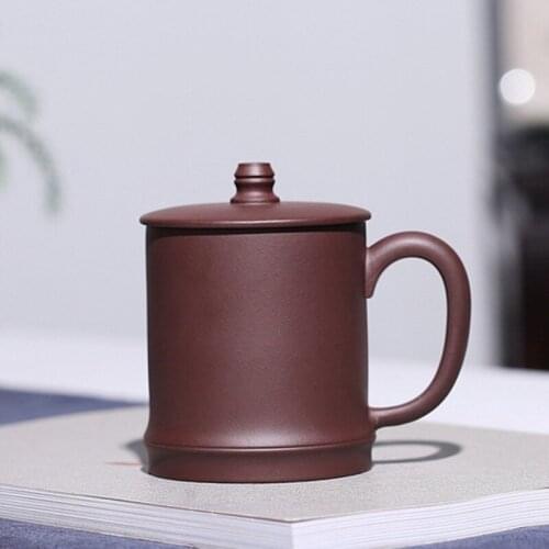 Purple sand manually bamboo section cover boutique business gifts cups personality customization logo shop a wholesale
