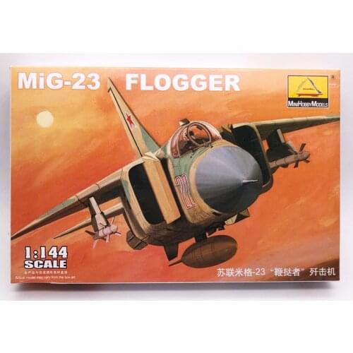 1: 144 Soviet MiG-23 FLOGGER Fighter Air Force Military Assembly Aircraft Model