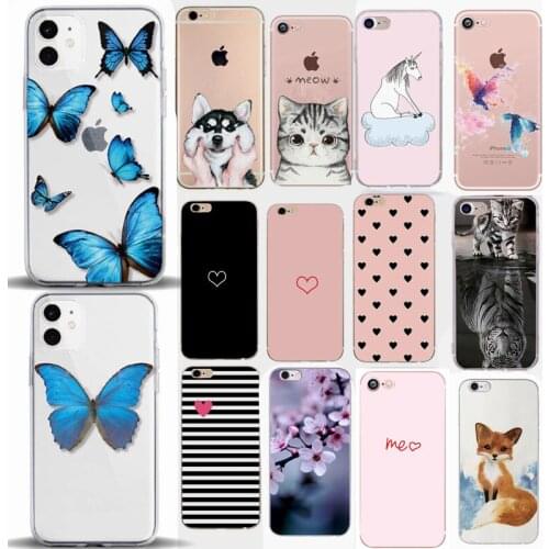 Soft Silicone Case For iPhone XS X iPhone 6 S 6S 5 5S 5SE 2020 SE 2 7 8 Plus 7 Plus 7Plus 8Plus TPU Cell Phone Back Cover Capa