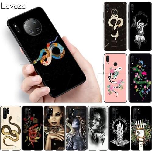 Lavaza Hand Snake Flower Snake Painting Soft TPU Case for Huawei Y6 Y9 Mate 10 20 30 Nova 3 3i 4 4E 5 5i 5T Smart Lite Pro 2019