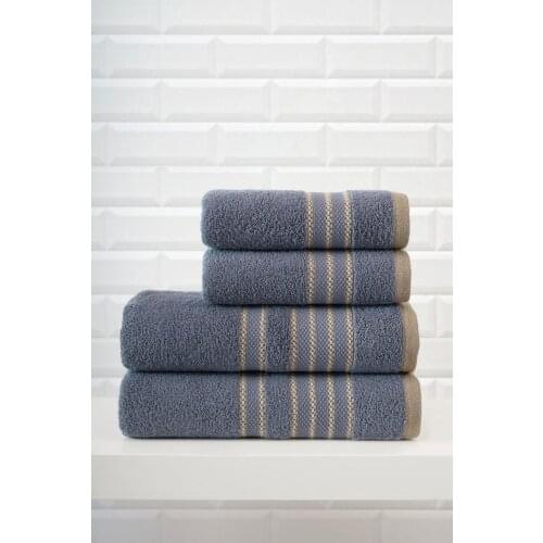 Cotton 4 pcs Towel Set-GOLD
