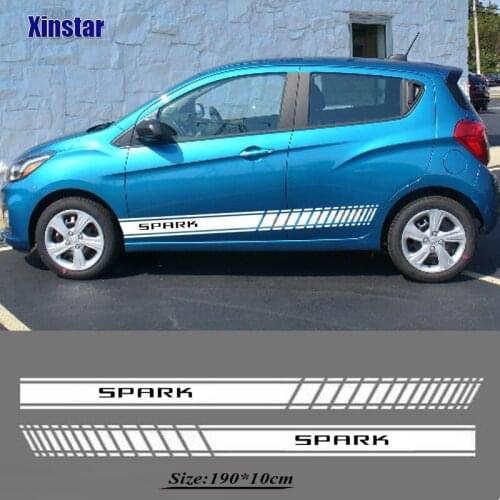2pcs Decal Sticker Car Body Sticker For Chevrolet Spark
