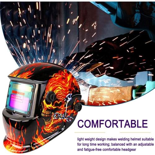 New Solar Automatic Welding Helmet Welding Mask Head-Mounted Protective Helmet with Powered Hood Shade Arc Welder Safety Gear