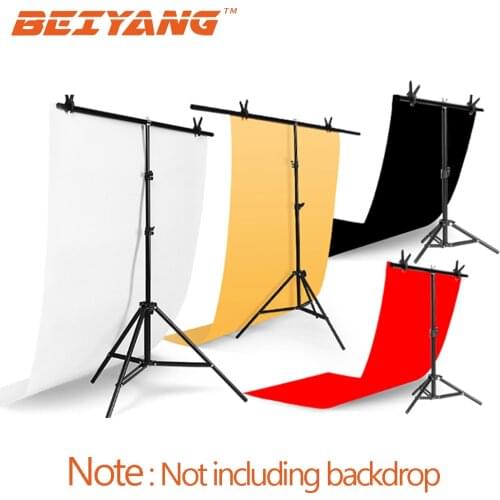 Portable T-Shape Background Backdrop Support Stand with Spring Clamps for Video Chroma Key Green Screen