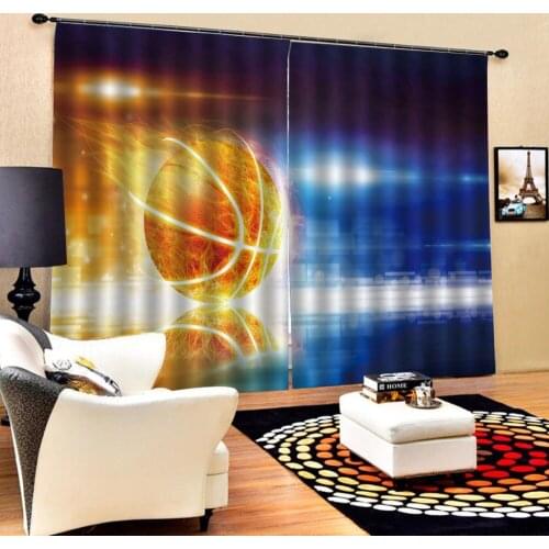 Customized size Luxury Blackout 3D Window Curtains For Living Room dark blue curtains Blackout curtain