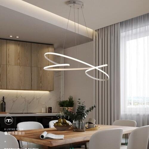 Modern Led pendant lights for dining room kitchen room bar shop black or white color led pendant lamp