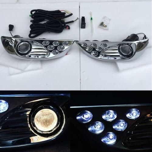 LED Front Fog Lamp Daytime Running Light For Toyota Land Cruiser Prado 120 FJ120 LC120 2003 2004 2005 2006 2007 2008 2009