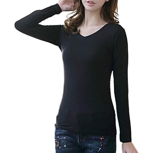 Women Cropped Tops Slim Long Sleeve Solid Color Skinny Top Bottoming Shirt Female Sexy Casual Basic Tee Tops Camisetas Mujer
