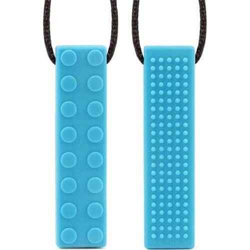 1pcs Baby Teether Silicone Teething Toys Pencil Teether Pen Cap Food Grade Chewable Necklace Pendant Kids Teeth Nursing