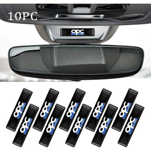 10PCS Epoxy 3D Car Emblem Badge Stickers Decoration Decals For Opel OPC Logo Astra h g j k f Zafira a b Corsa b c d Accessories