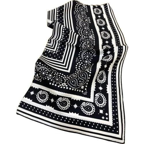 100% Silk Scarf Shawl Wraps Foulard For Women Spring Fashion Scarves Twill Silk Wraps Big Square Handrolled Animals Printed