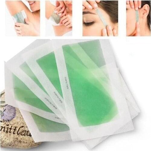 10x Hair Removal Depilatory Epilator Cold Wax Strips Paper Pad For Face Nonwoven