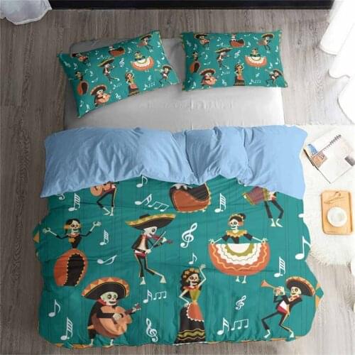HELENGILI 3D Bedding Set Halloween Print Duvet cover set bedclothes with pillowcase bed set home Textiles #YC-114