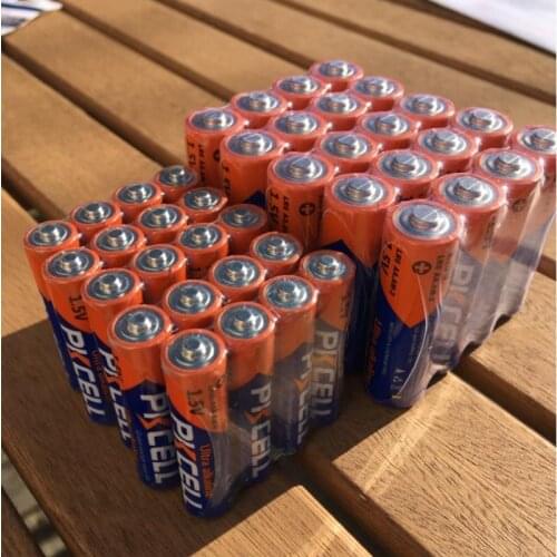 40PCS AA/AAA 1.5V Alkaline Battery Each 20PCS LR6 AA E91 UM3 360MIN AAA LR03 Alkaline Dry Battery for Electronic-Thermometer