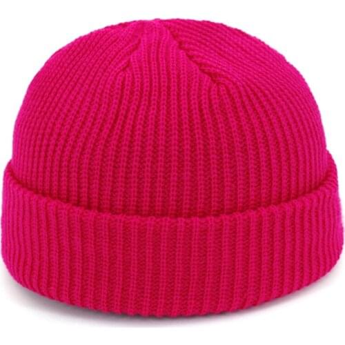 50pcs/lot fedex fast woman man casual knitted casual cap unisex solid candy color beanies (good)