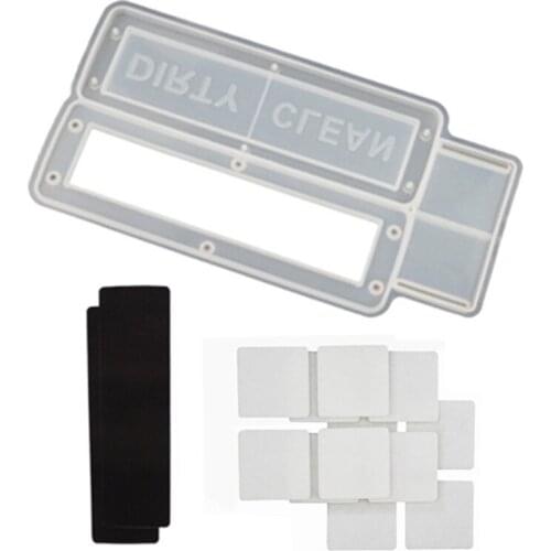 94PF Dishwasher Sign Epoxy Resin Mold Home Ornaments Silicone Mould DIY Crafts Mold