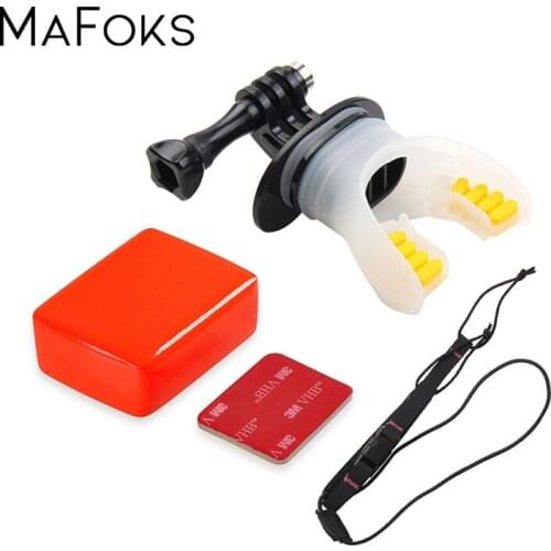 Action Camera Surf Mouth Mount Surfing Diving Accessories for GoPro Hero 4 5 6 7 for Xiaomi 4K SJCAM SJ4000 SJ5000 SJ7000 SJ7 H9