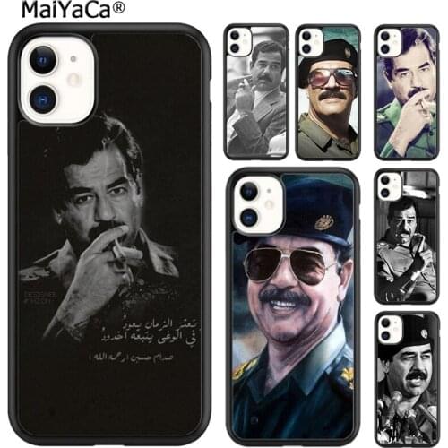 MaiYaCa Arabic Iraq Saddam Hussein Phone Case For iPhone SE 6 6s 7 8 plus X XR XS 11 12 pro max Samsung Galaxy S8 S9 S10 shell
