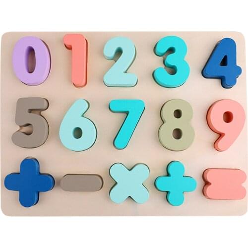 Wooden Puzzles for Toddlers, Aitey Wooden Educational Alphabet Number Puzzles Toddler Learning Puzzle Toys for Kids Ages 3 4 5