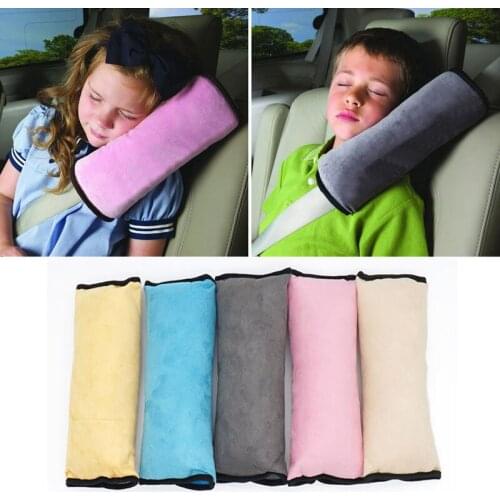 Baby Pillow Pad Car Auto Safety Seat Shoulder Belt Protector Anti Harness Roll Pad Sleep Pillow For Kids Toddler car Pillow