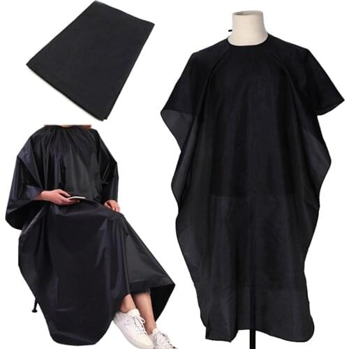 Salon Barber Cape Gown Hair Cutting Hairdressing Hairdresser Cloth Black New