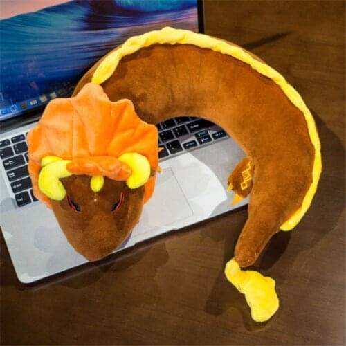 Hot Game Genshin Impact Plush Toy Cartoon Anime Plush Doll Soft Stuffed Pillow ZHONGLI U-shape Cosplay Cute Accessories Props