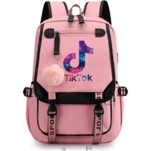 Hot Tik Tok Backpack Capacity Tik tok Students School Shoulder Bag Teentage Laptop Travel Rucksack Birthday Gift Mochilas
