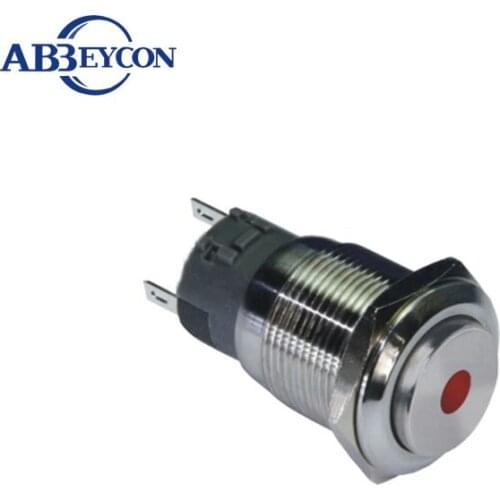 IN29 19mm 12VDC illuminated metal indicator with pilot lamp