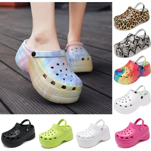 8-10CM High Heels Summer Sandals Women Shoes Size 36-42 Lightweight Women Slippers PU Waterproof Ladies Shoes Rubber Sandalias