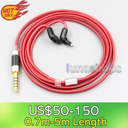 LN006659 2.5mm 4.4mm XLR 3.5mm 99% Pure PCOCC Earphone Cable For Sony MDR-EX1000 MDR-EX600 MDR-EX800 MDR-7550