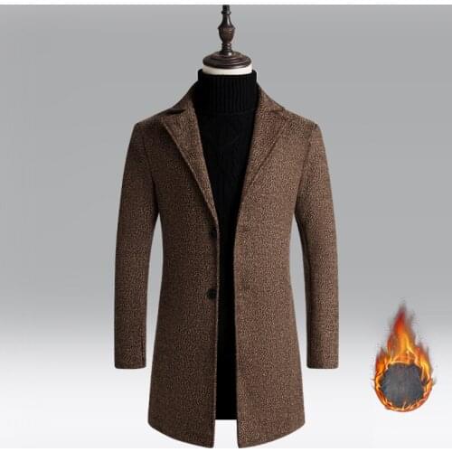 HCXY 2020 Fashion Slim Fit Business Overcoat Plus Size 4XL 5XL High Quality Men trench Coat Top Design Winter Jacket Men