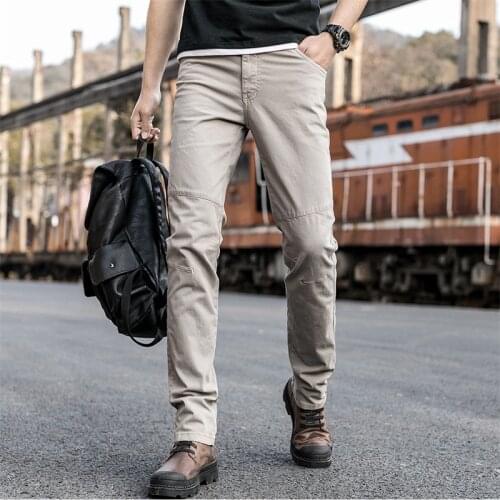 Men Casual Pants 2021 Men Cargo Pants Work Wear Combat Safety Full Pants Military Tactical Trousers Pantalon Homme