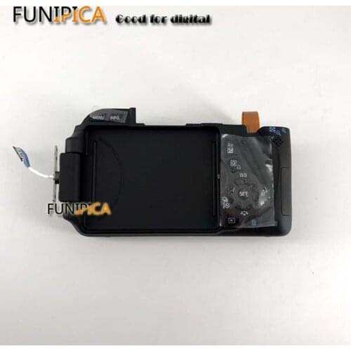 New and Original back cover for Canon 600D back shell with LCD flex, card cover and menu button 600d camera repair part