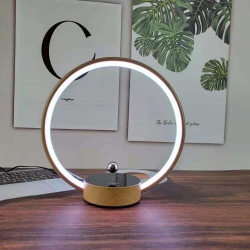 2021 HCNT New Design Magnetic Levitation Circle Light Color Changing Bedroom Home Decoration Led Table Lamp
