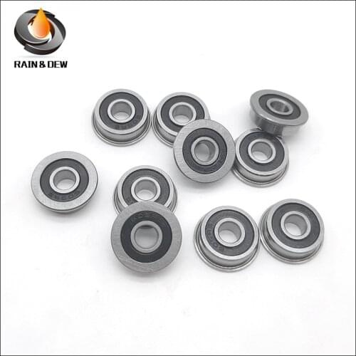 10Pcs F605-2RS Bearing 5X14X5 mm ABEC-7 Flanged Bearing F605 RS Ball Bearings F605RS 3D Print