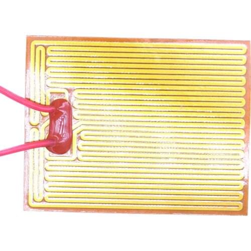 49.5x63mm 35W 24V DC Flexiable Eeletric Polyimide Film Heater Heating element for Electrical Wires