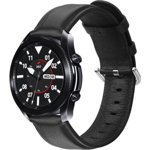 20 22mm for samsung galaxy watch 3 band 45mm 41mm active 2 galaxy watch 46mm strap leather bands for huawei watch gt 2e correa