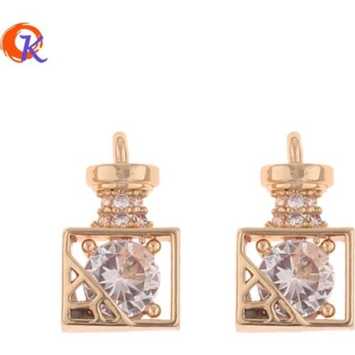 Cordial Design 20Pcs 8*13MM Jewelry Accessories/DIY Earrings Making/Genuine Gold Plating/Charms/Hand Made/Earring Findings