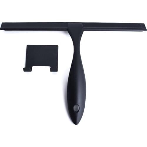 Shower Squeegee Stainless Steel Matte Black Squeegee for Bathroom Doors Mirrors Tiles Car Windows Wiper Cleaner Tool Wholesales