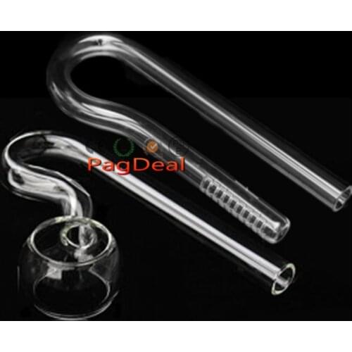 1 Set Aquarium 12/16mm Glass Spin Pipe Inflow Outflow Tube for Fish Planted Tank Water Skimmer Filter Tubing