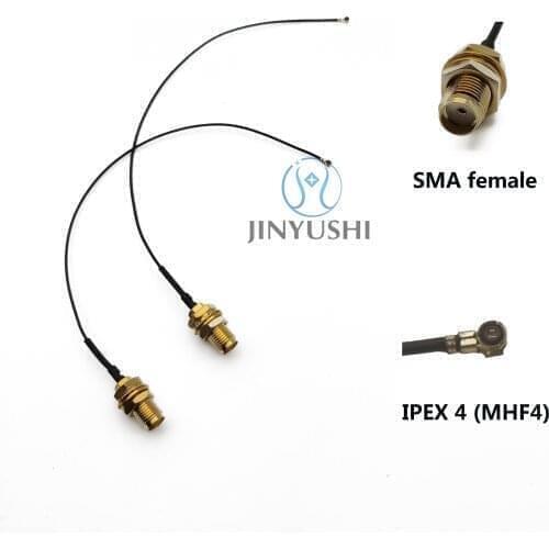 Extension Cord 10cm/15cm/20cm/30cm IPEX4 MHF4 to RP-SMA Cable Pigtail Connector Antenna Cable for NGFF M.2 card WiFi Router