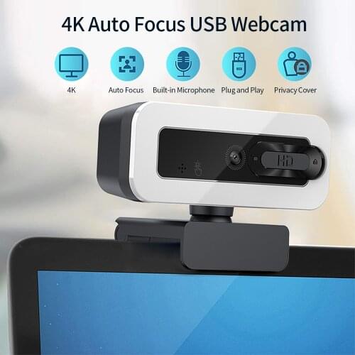 2k 4K 3MP Web Camera Autofocus With Microphone USB Web Cam For PC Computer Mac Laptop Desktop YouTube Webcamera