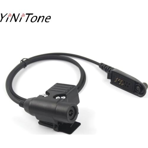 Military Headset U94 PTT For COMTAC MSA EARMOR TCA TRI NATO plug for Motorola Walkie Talkie GP140 GP320 GP328 GP338 GP340 Radio