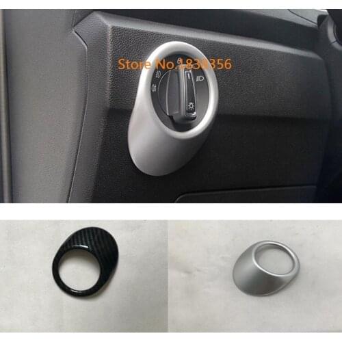High Quality For Volkswagen VW T-ROC TROC 2017 2018 2019 2020 Car Stick Cover Front Head Fog Left Light Switch Trim Frame Lamp