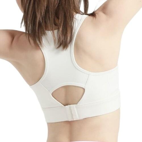 Women Breathable Sports Bra Absorb Sweat Shockproof Padded Sports Bra Top Athletic Gym Running Fitness Yoga Sports Tops